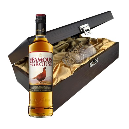 Famous Grouse Blended Scotch Whisky 70cl In Luxury Box With Royal Scot Glass
